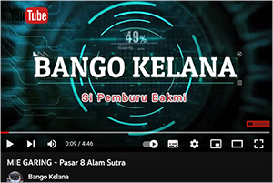  MIE GARING - Pasar 8 Alam Sutra Bango Kelana si PEMBURU BAKMIE. (Courtesy Of YouTube).